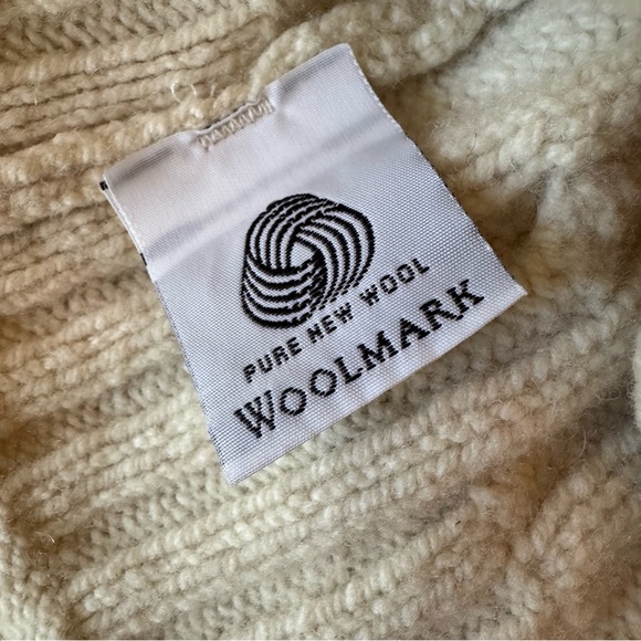 🦋Fisherman Out of Ireland Pure Wool Cashmere Blend Cable Knit Turtleneck🦋 - Picture 6 of 12